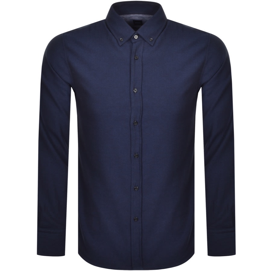 Alternative Image for ProductBOSS Mabsoot 1 Long Sleeved Shirt Navy1
